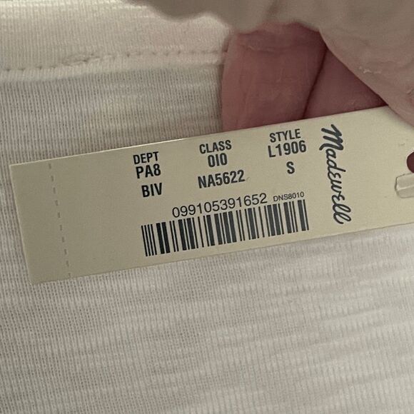 Madewell Square Neck, Long Sleeve Knit Top, Size Small - Picture 3 of 9